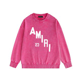 Amiri washed sweatshirt ladder text print washed old