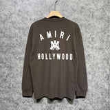 Amiri long sleeve shirts hollywood spider printing