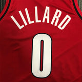NBA Jerseys Trailblazer, Red (JORDAN) No. 0, Lillard