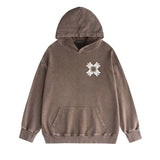 Amiri washed hoodie simple letter group washed distressed printing