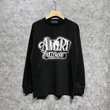 Amiri long sleeve shirts stereo hollywood printing