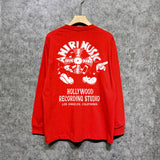 Amiri long sleeve shirts note fan printing