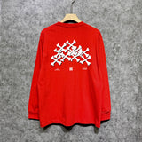 Amiri long sleeve shirts skeleton letterprinting