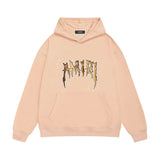 Amiri hoodie splash paint skeleton print