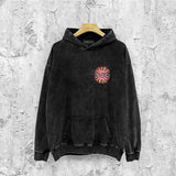Amiri washed hoodie colorful sun washed distressed printing
