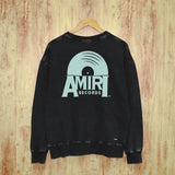 Amiri washed sweatshirt large radar printing washed and distressed