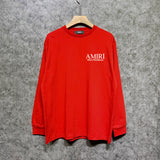 Amiri long sleeve shirts skeleton letterprinting