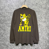 Amiri long sleeve shirts tiger printing