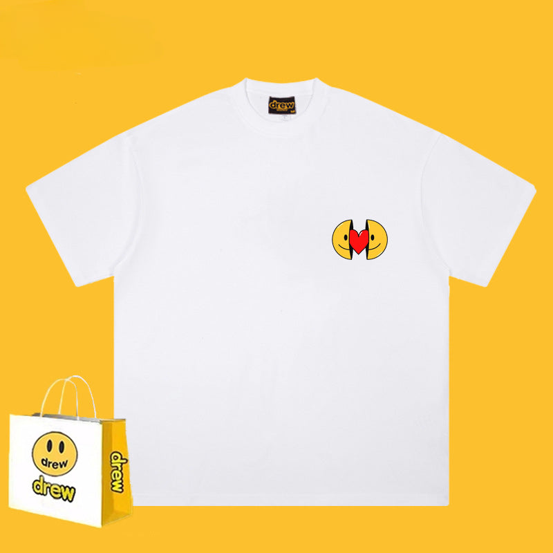 Drew T Shirts Cotton Short Sleeve Loose Casual