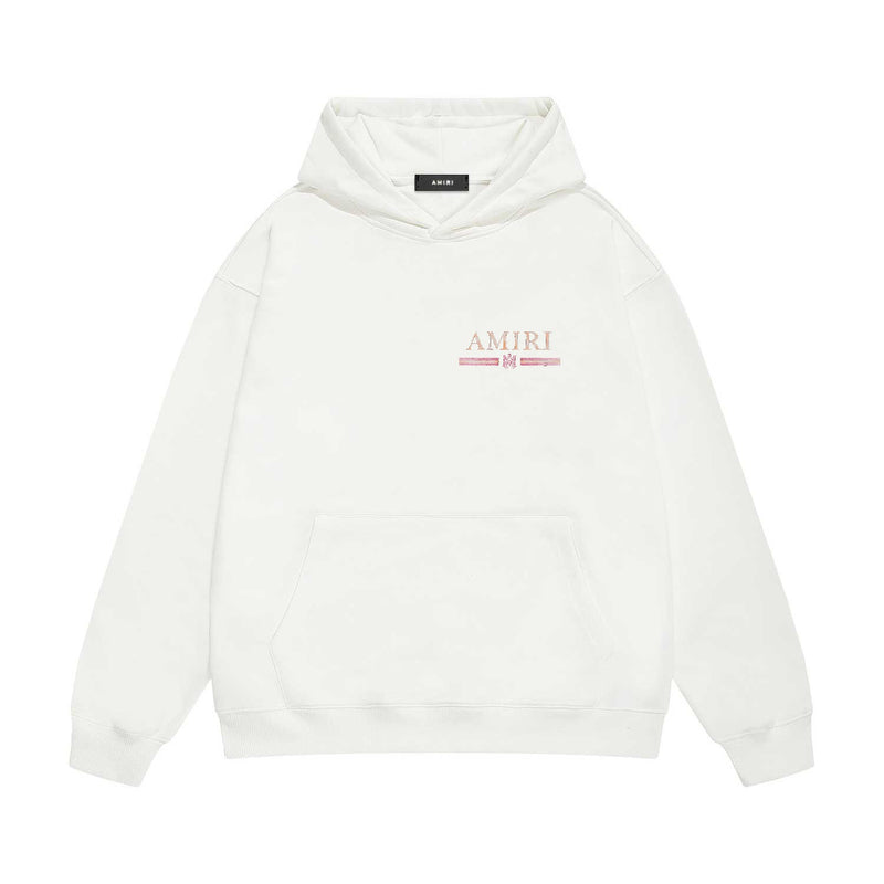 Amiri hoodie crayon horizontal stripes printing