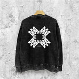 Amiri washed sweatshirt simple letter group print washed old