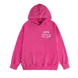 Amiri washed hoodie hollywood club distressed printing