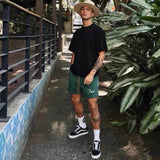 Rhude Shorts Micro-standard embroidered tether casual shorts beach sweatpants