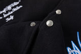 Off White Jacket Spring and Autumn OW Cartoon Animal Pattern Baseball Jacket Jacket