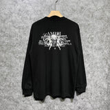 Amiri long sleeve shirts letter angel ball printing