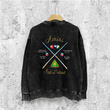Amiri washed sweatshirt billiard cue printing washed and distressed