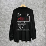 Amiri long sleeve shirts letter sign printing