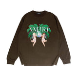 Amiri long sleeve shirts angel twin print