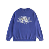Amiri washed sweatshirt alphabet angel ball print washed old