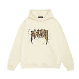 Amiri hoodie splash paint skeleton print