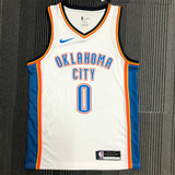 NBA Jerseys Thunder, White 0, Westbrook