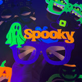 Halloween glasses Neon Glow Halloween Glasses – Pumpkin & Ghost Frame