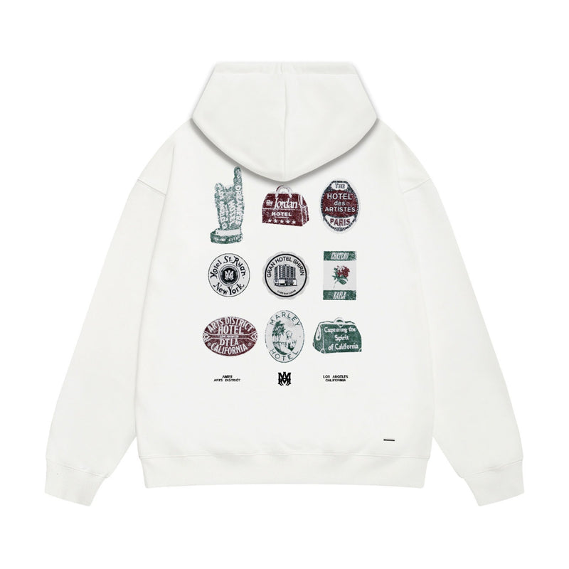 Amiri hoodie medal set printing
