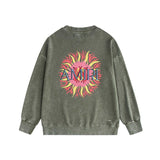 Amiri washed sweatshirt colored sun print washed old
