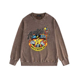 Amiri washed sweatshirt cartoon starfish print washed old