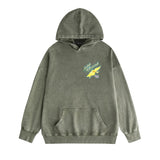 Amiri washed hoodie star point wings printing distressed printing