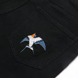 Mens Fashion Jeans Birdprint embroidery 5707#
