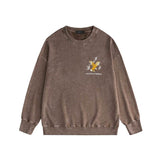 Amiri washed sweatshirt hollywood eagle printing washed and distressed
