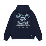 Amiri hoodie earth letter printing