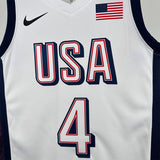 NBA Jerseys 24 Olympics, Team USA, White 4, Curry