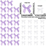 Themed Party Supplies DIY Mini Bow Garland – Double-Sided Polyester Ribbon Bows with Adhesive