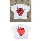 Street Unisex T-shirt Devil Cartoon Pattern