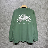 Amiri long sleeve shirts skeleton letterprinting