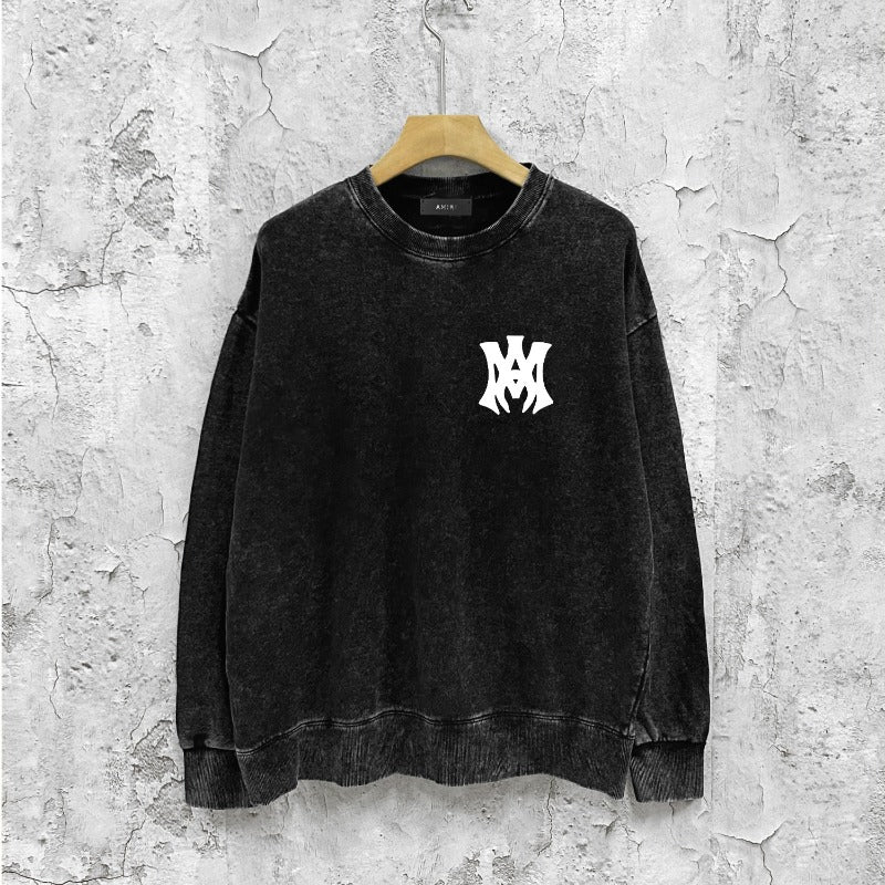 Amiri washed sweatshirt Hollywood spider print washed old