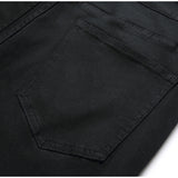 Mens Fashion Jeans pure black 5609#