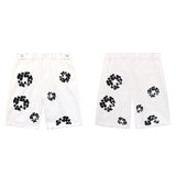 DENIM TEARS Denim Shorts Unisex Loose Denim Shorts