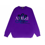 Amiri long sleeve shirts new font cobra printing