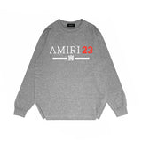 Amiri long sleeve shirts red font printing
