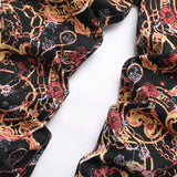 Mens Fashion Jeans Black paintbrush graffiti 8838#