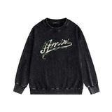 Amiri washed sweatshirt Yeman letter print washed old