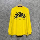 Amiri long sleeve shirts skeleton letterprinting