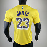 NBA Jerseys Lakers, yellow 23, quick-drying short sleeves