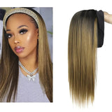Women'S Wigs Black Headband Wig with Straight Hair