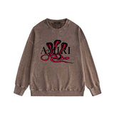 Amiri washed sweatshirt new font cobra print washed old