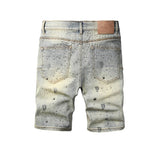 purple brand denim shorts