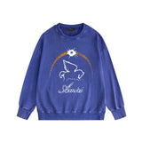 Amiri washed sweatshirt night sky pegasus printing washed and distressed